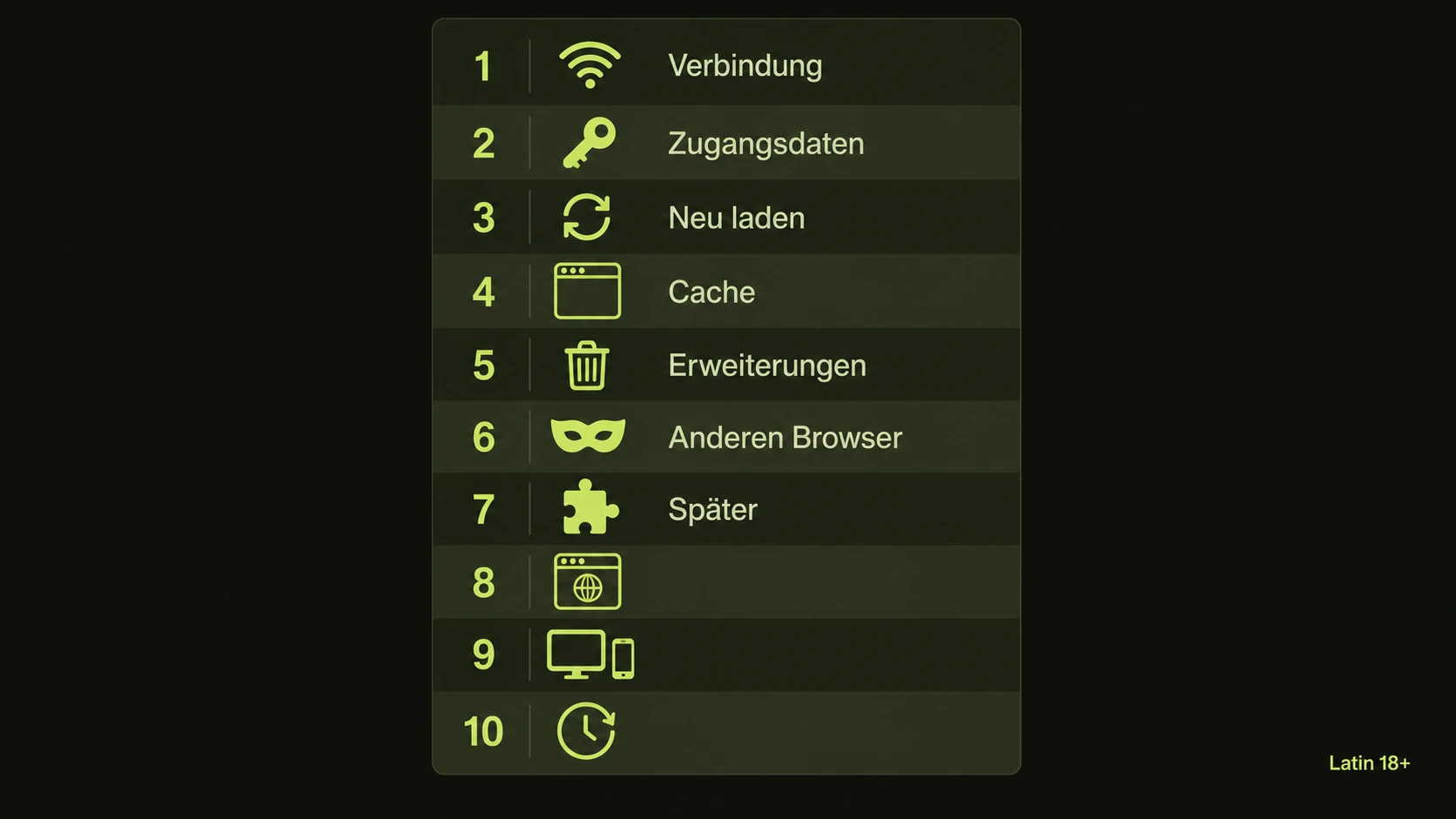 Technische Fehler Schritt für Schritt lösen